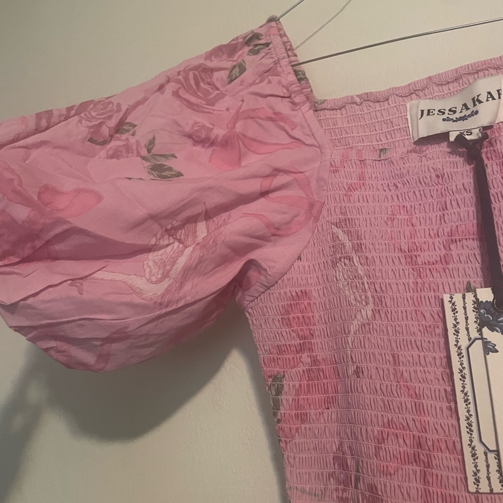 Jessakae Delilah Pink Smocked Dress - Picture 5 of 8